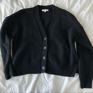 Colvin Cardigan Sweater in Cotton-Merino Yarn